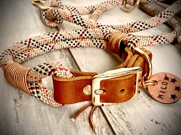 Tauleine-Tauhalsband-Set-"Burberry-Style" – Bild 6