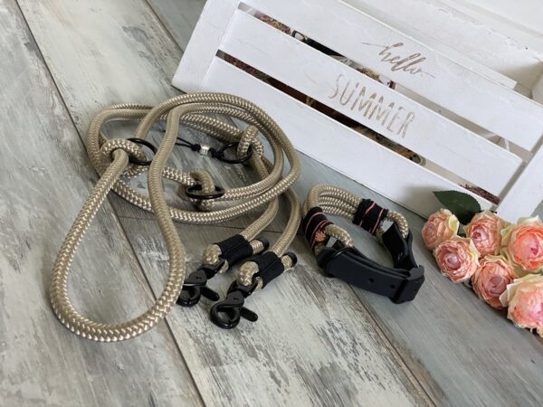Tauleine und Halsband Set Handmade – Bild 3