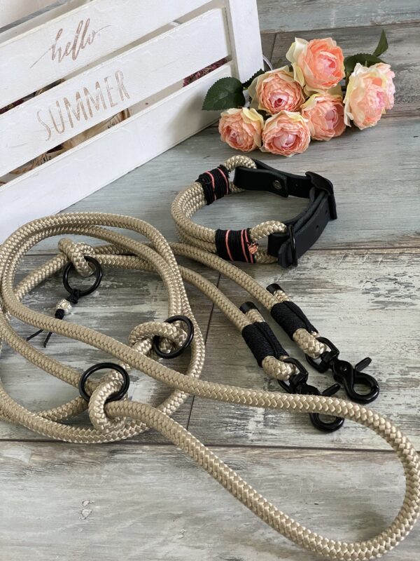 Tauleine und Halsband Set Handmade – Bild 4