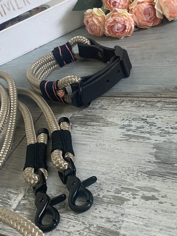 Tauleine und Halsband Set Handmade – Bild 2
