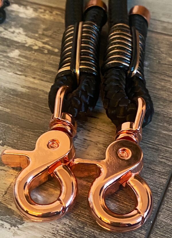 Halsband und Leinenset schwarz – Bild 6