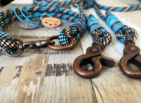 Hundeleine aus Tau mit Halsband „ Kompass „ – Bild 2