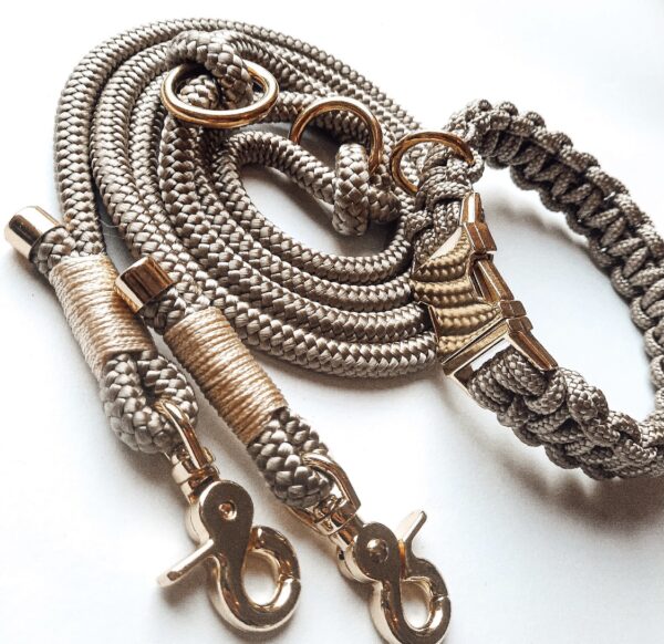 Tauleine und Makramee Halsband „ Rantum“ – Bild 3