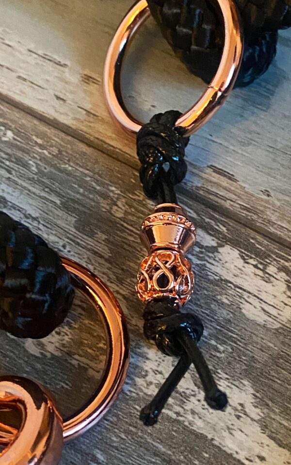 Halsband und Leinenset schwarz – Bild 7