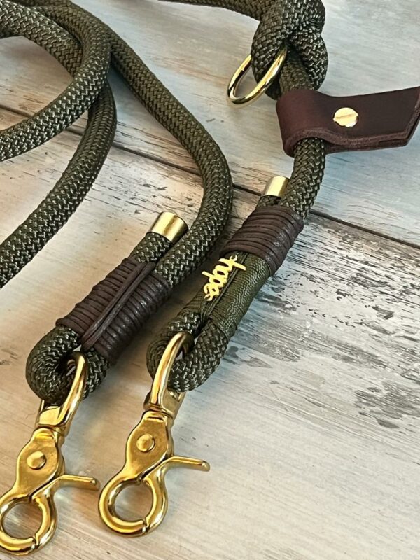 Hundeleine und Halsband aus Tau – Bild 10