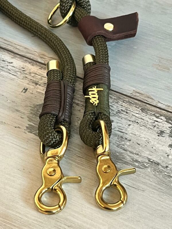 Hundeleine und Halsband aus Tau – Bild 9