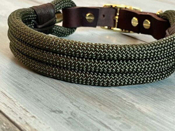 Hundeleine und Halsband aus Tau – Bild 7