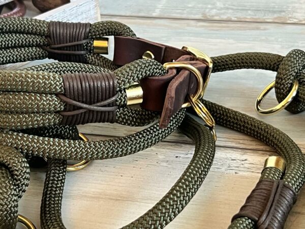 Hundeleine und Halsband aus Tau – Bild 6