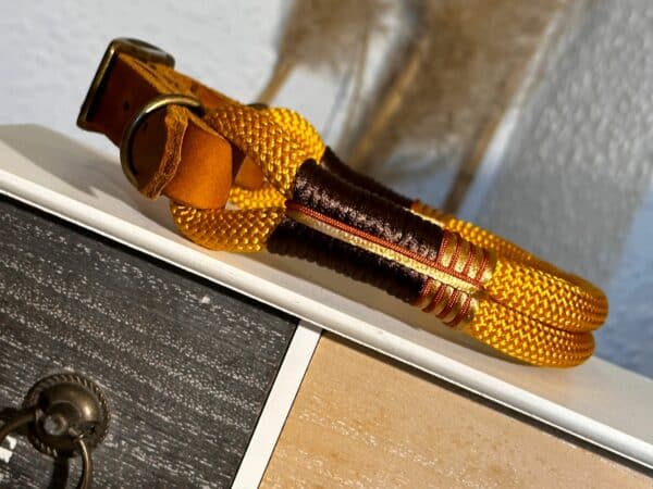 Tauleine und verstellbares Halsband Set "Piratengold" – Bild 5