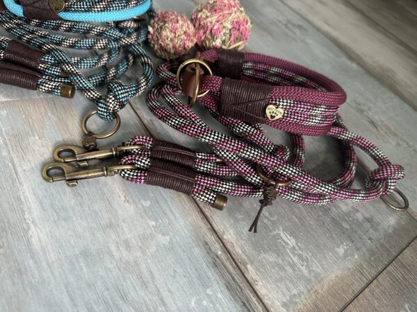Zugstopphalsband Tauleinen Set – Bild 12