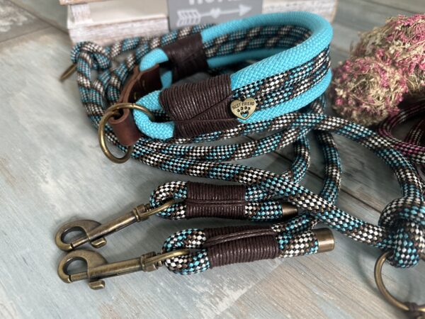 Zugstopp Halsband mit Tauleine