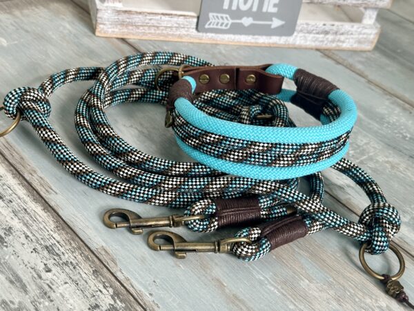 Zugstopp Halsband mit Tauleine – Bild 5