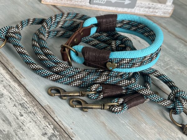 Zugstopp Halsband mit Tauleine – Bild 2
