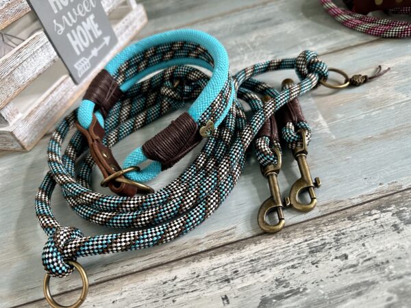 Zugstopp Halsband mit Tauleine – Bild 3