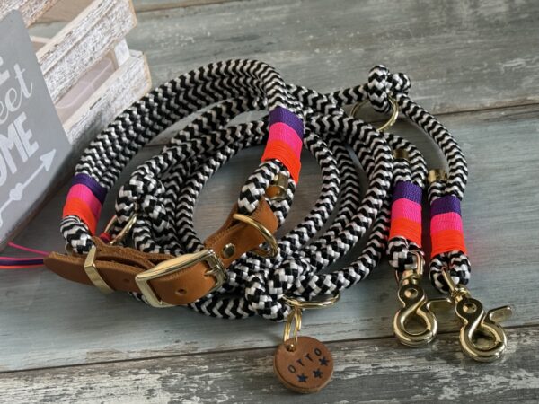 Tauleine und Halsband Set Chili