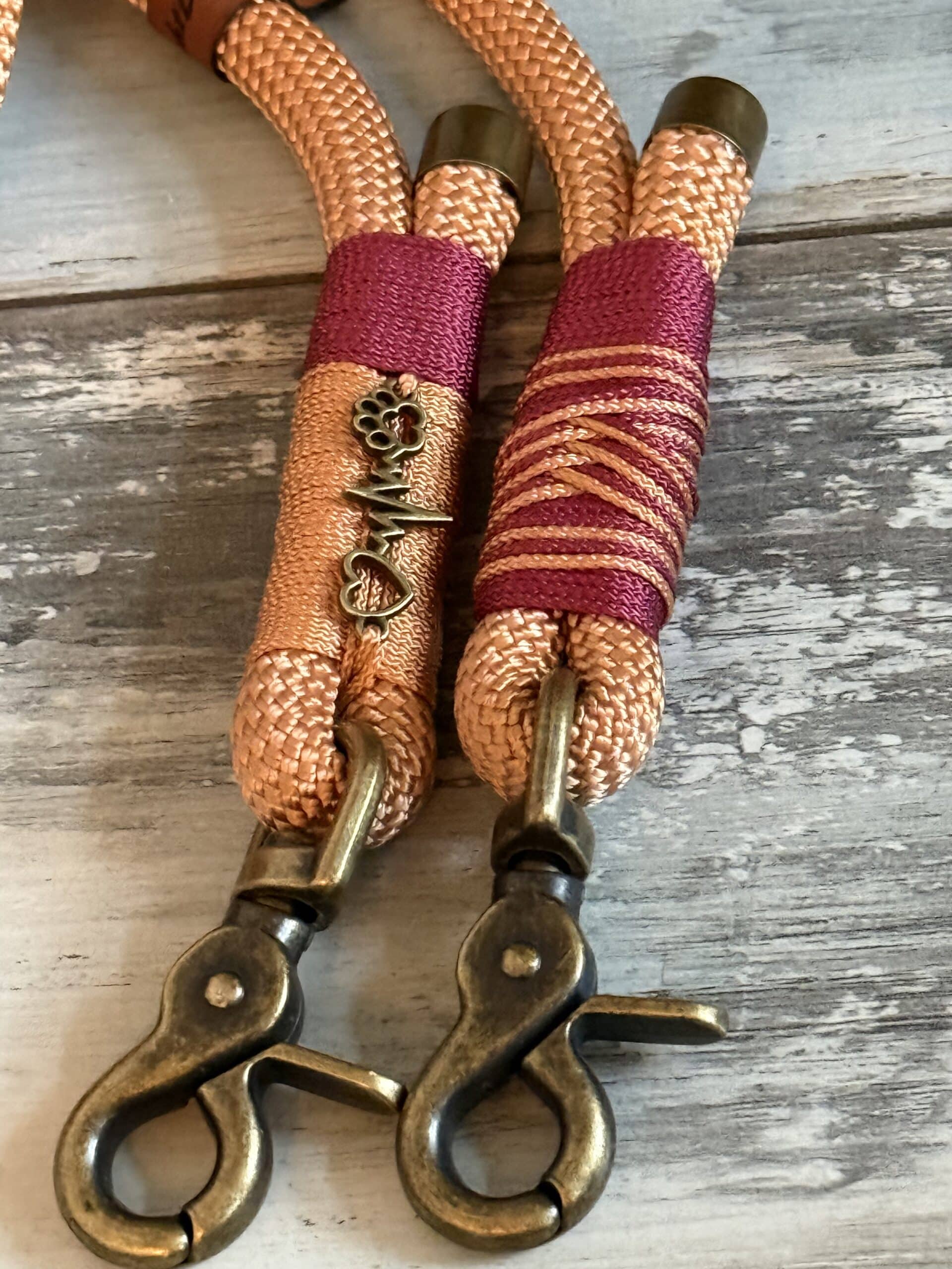 Hundeleine und Halsband Set Kupfer – Bild 6