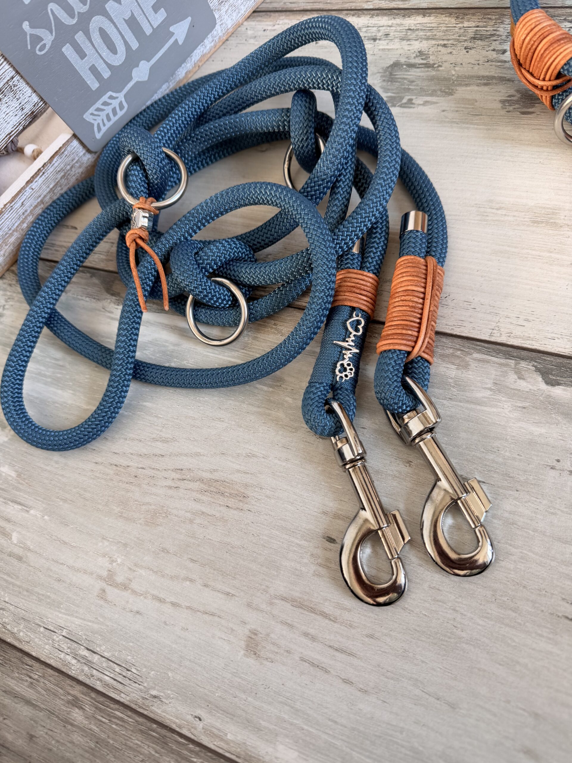 Tauleine und Halsband Set Petrol – Bild 11