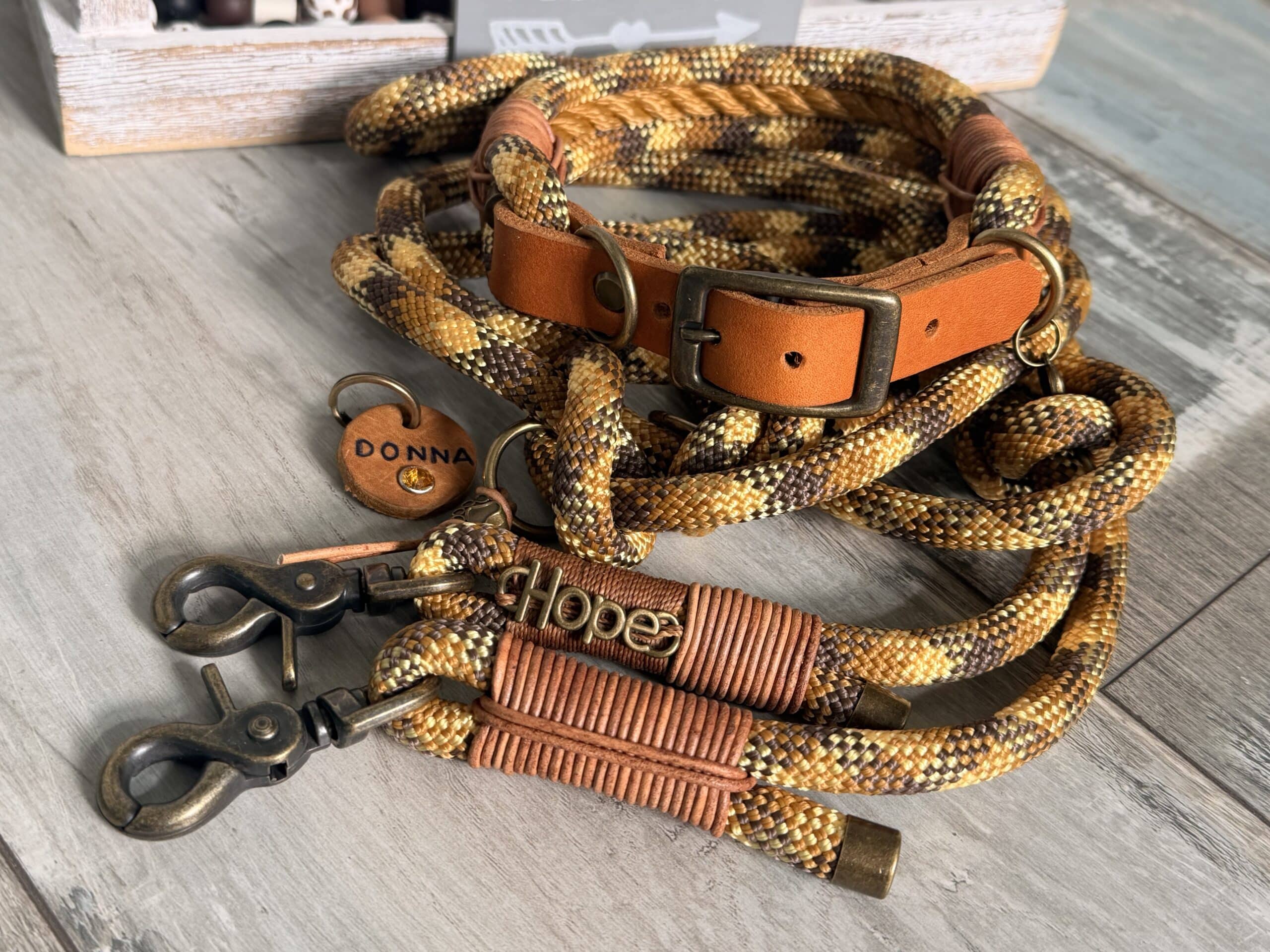 Tauleine und Halsband Set Vintage Desert