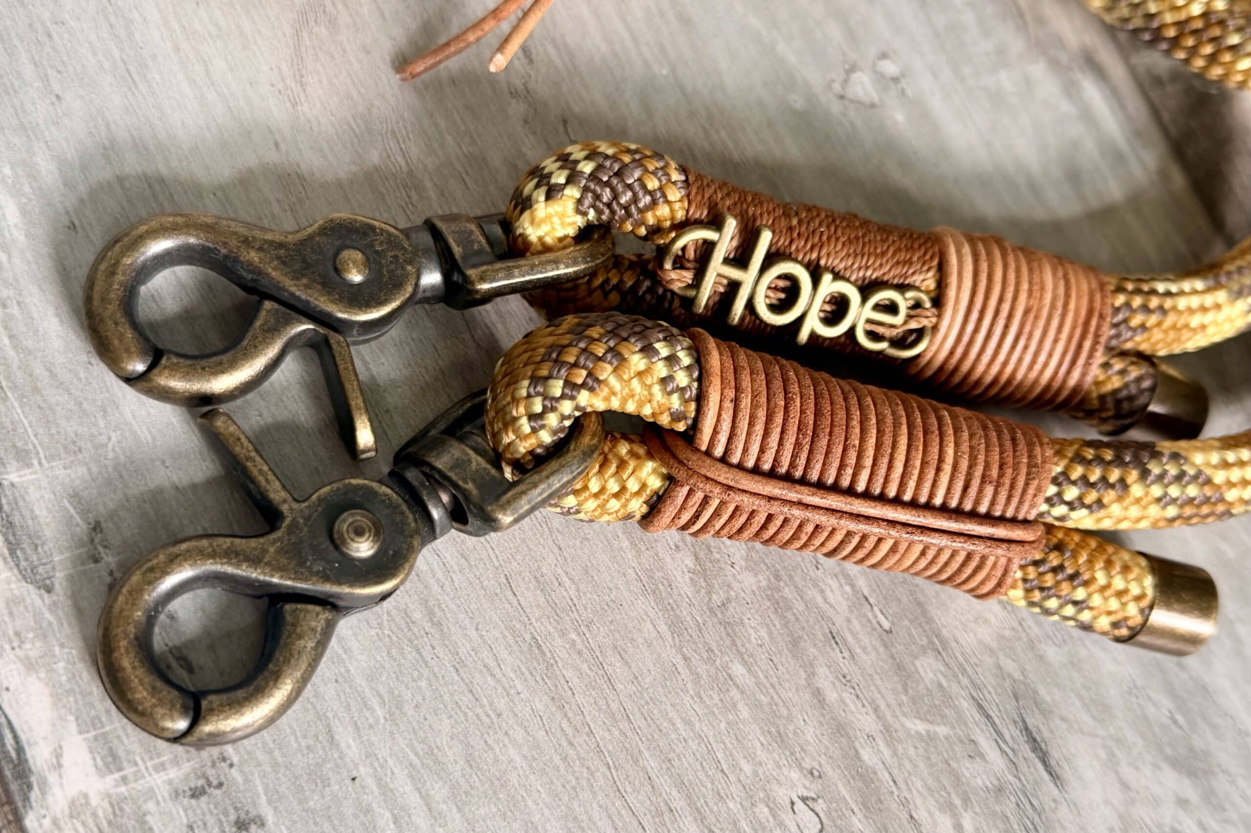 Tauleine und Halsband Set Vintage Desert – Bild 3