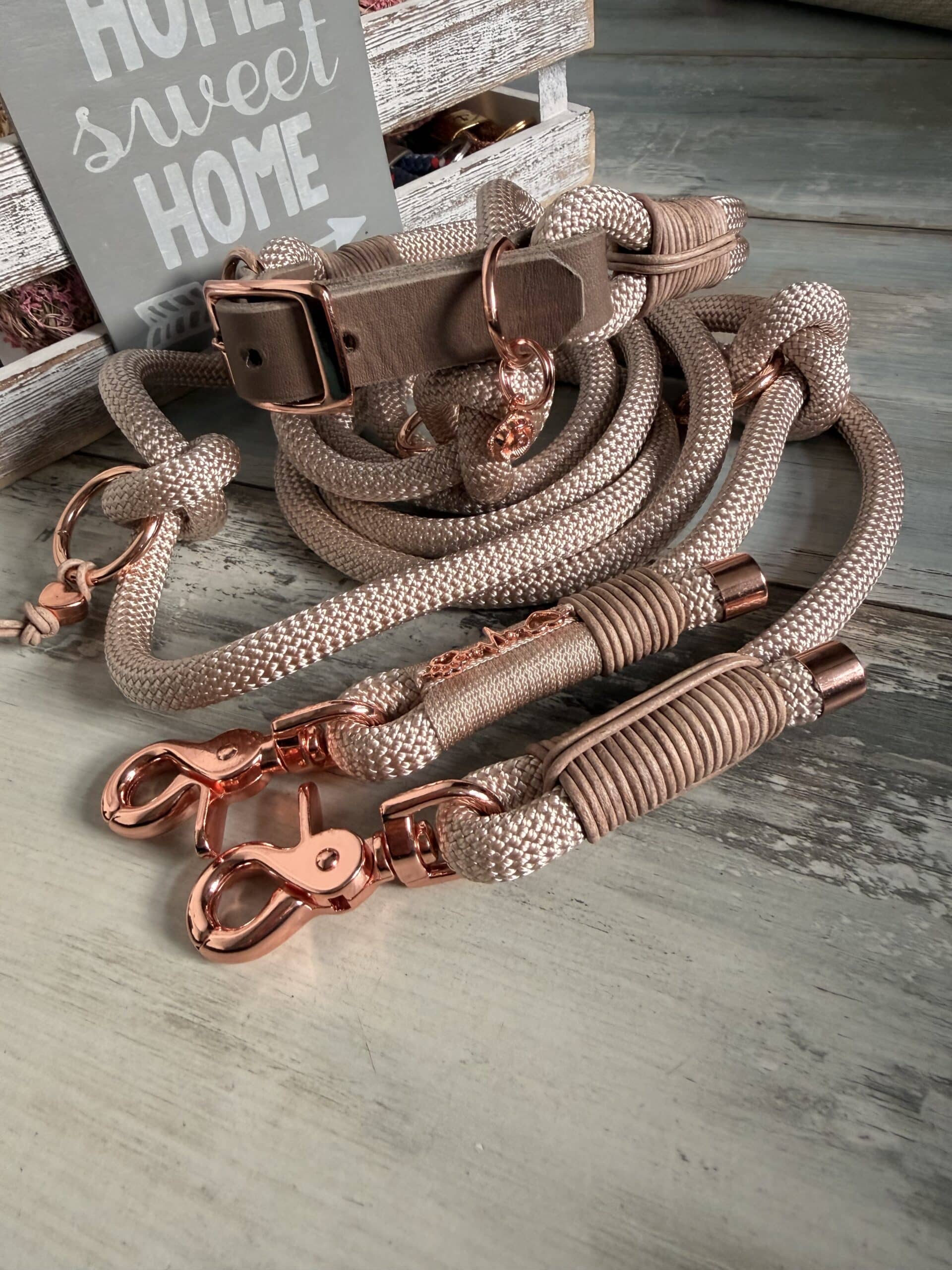 Hundeleine und Halsband Set „Ellenbogen“ – Bild 7