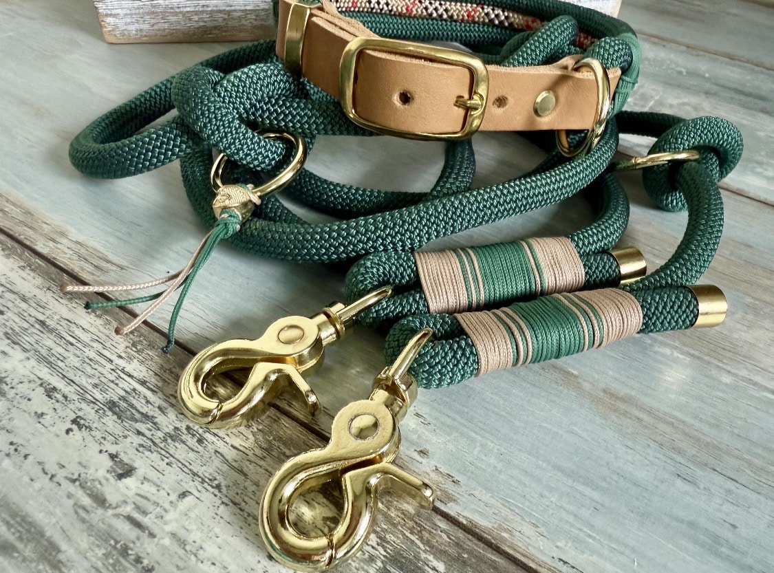 Hundeleine und Halsband Set „Denghoog“