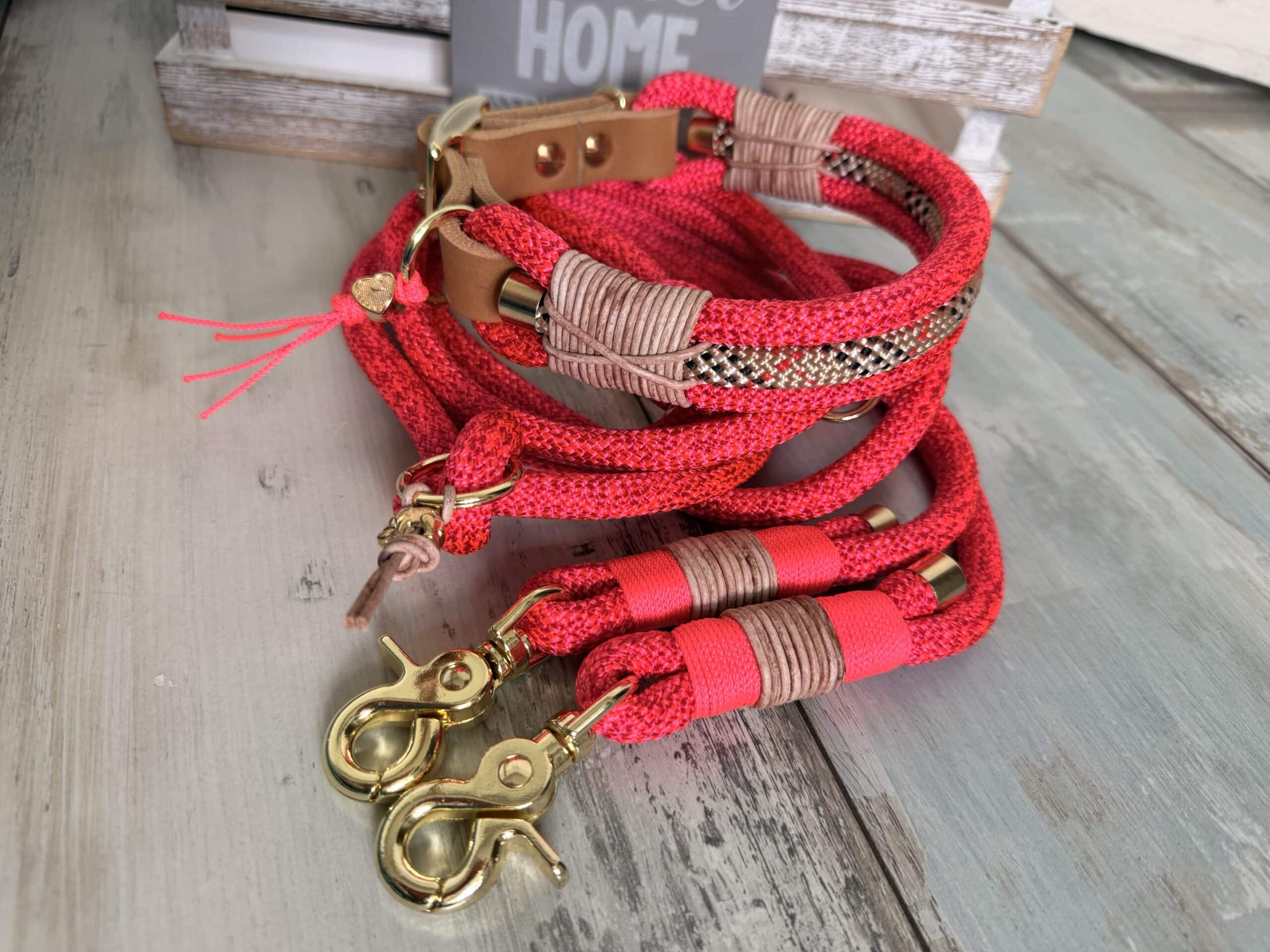 Halsband und Hundeleinen Set Rotes Kliff – Bild 8