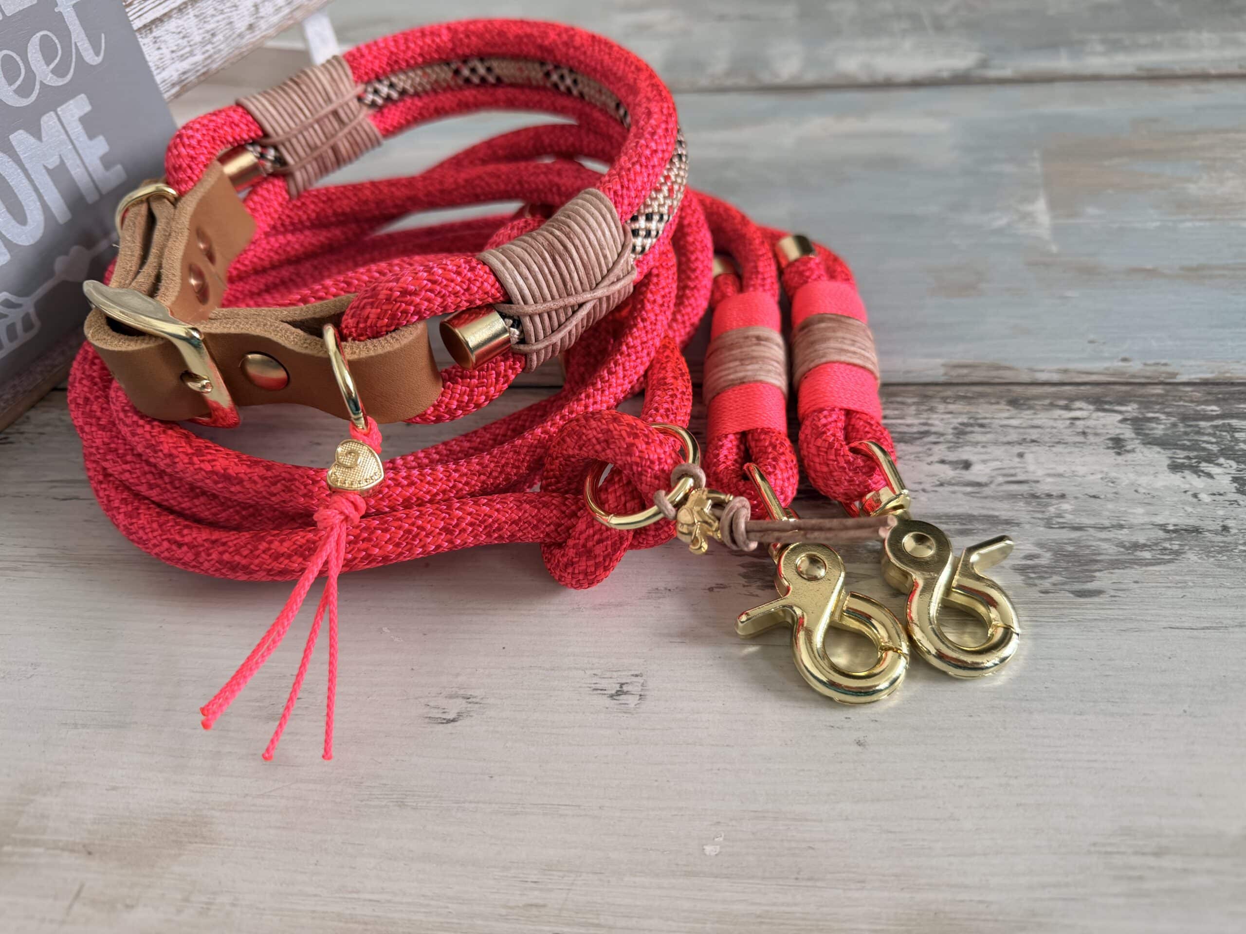 Halsband und Hundeleinen Set Rotes Kliff – Bild 7