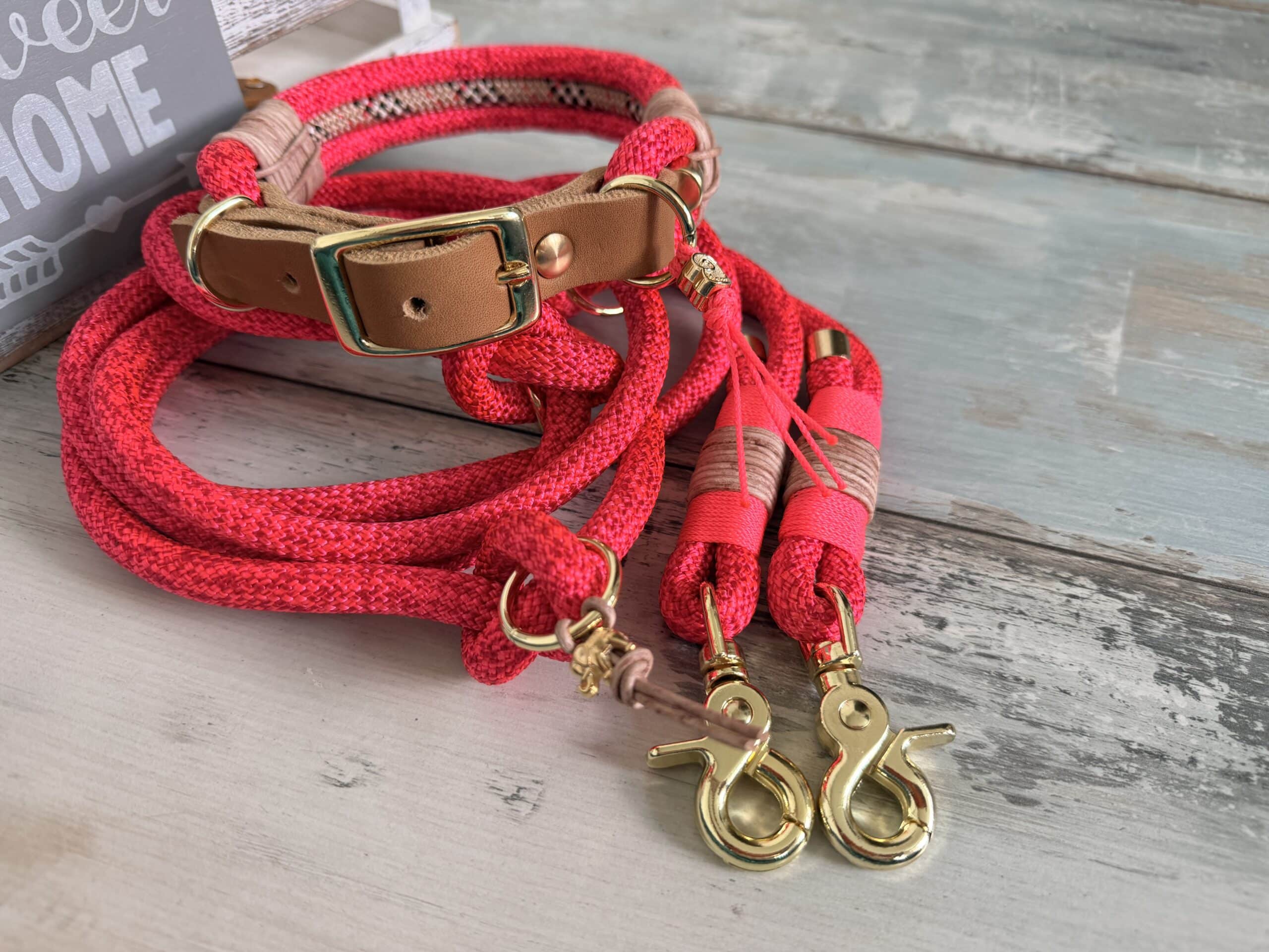 Halsband und Hundeleinen Set Rotes Kliff – Bild 9