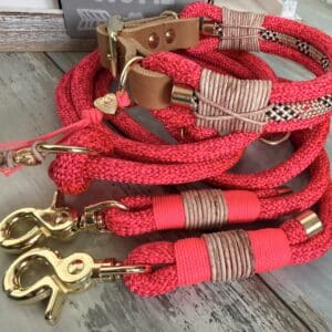 Halsband und Hundeleinen Set Rotes Kliff